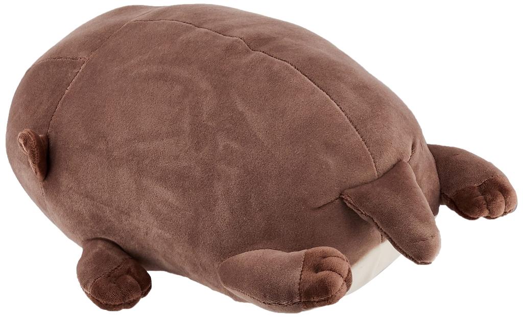 Livheart Bolster Marshmallow Otter Kururi Fluffy and Cushion, Polyester, Animal, (Total Length Approx. 27cm), Squishy, 58218-33