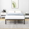 Bed Frame 120x200 Cm Metal, Sturdy Platform Bed with Headboard, Noiseless, Easy Assembly, No Box Spring Needed, Ideal for Couples & Guest Rooms