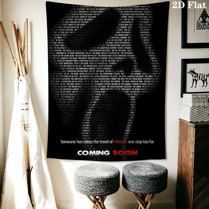 Scary Movie Poster Tapestry Tapestry Fashion Print Background Cloth Background Cloth Home Decor Work Of Art