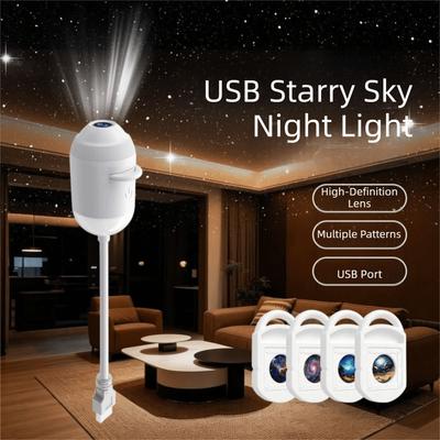 360 Adjust Galaxy Star Projector Flexible Gooseneck Holographic Projector  Dreamy Starry Sky