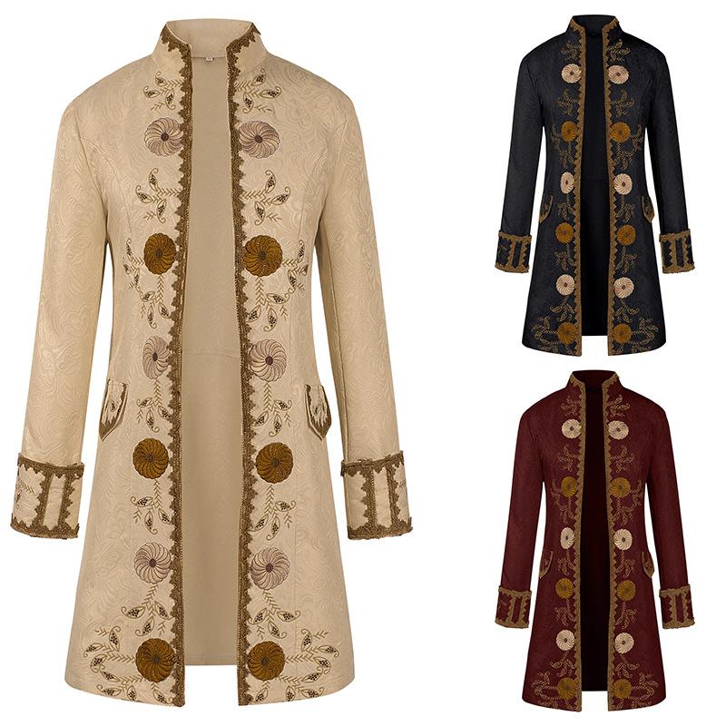 Steampunk Uniform Men Festivals Cosplay Decoration Costume Performance Overcoat