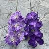1Pc Artificial 9Head Latex Phalaenopsis Orchid Floral Arrangement for Wedding Decor Real Touch Butterfly Orchid Home Party Deco