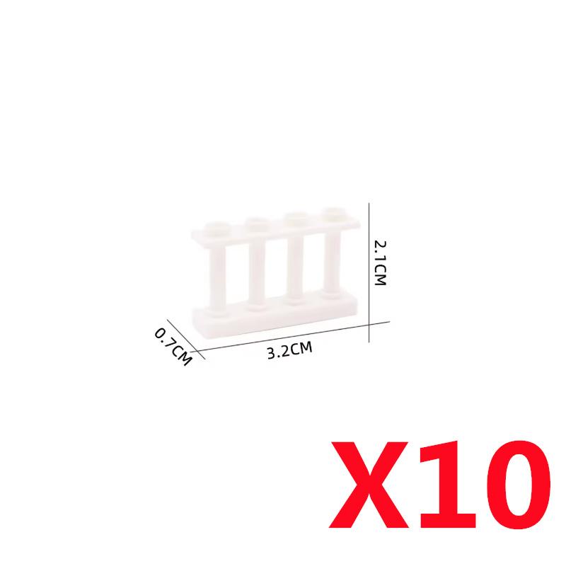 MOC DIY Accessori Parti Piastra Scena Città Blocchi da Costruzione Tronco d'Albero Recinzione Ringhiera Lampione Stradale Semaforo Base Giocattolo A037