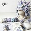 Holiday Crafting Projects Animal Hood Hat Crochet Kit, DIY Earflap Craft Supplies for Adults Cute Project Teens, Handmade Gift Yarn Crafts