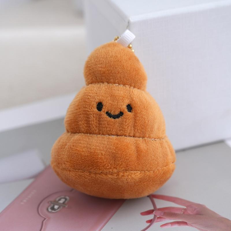 Adorable Creative Cartoon Plush Doll Toilet Refrigerator Magnet Keychain Decoration
