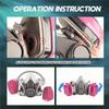 1 Pair 60921 Filter Cartridges for Respirator Mask, Gas Mask Filter Compatible with 6200,6800,7502, 7503 Masks(Pink)