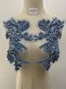 Colored Rhinestone Embroidered Beaded 3D Diamond Flower Patch for Hat & Clothing PVC Iron Lace Applique Sequins