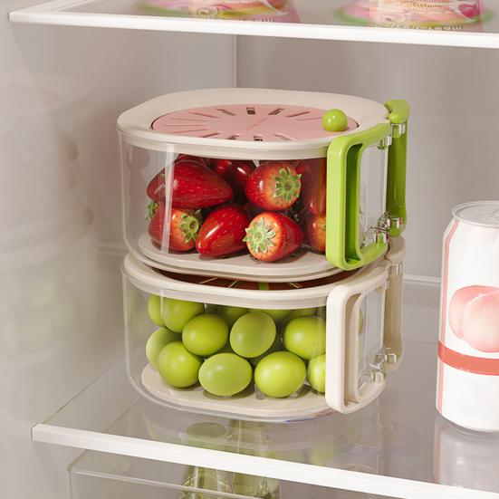 Sítko na ovoce se skládacími rukojeťmi Efektivní koš na oplachování bobulí Odvodňovací nádoba pro mytí ovoce a zeleniny