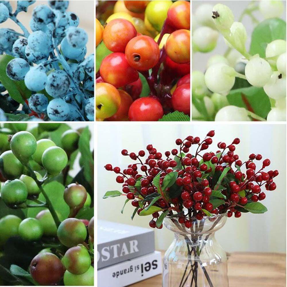 Fake Plant Ornament Blueberry Home Xmas Decor Party Supplies Artificial Berry Christmas Decoration