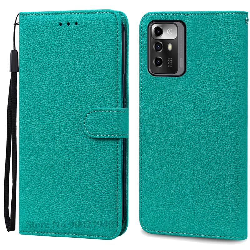 

Для ZTE Blade A72 чехол-кошелек кожаный флип-чехол для ZTE Blade A72 5G чехол задняя крышка для ZTE Blade A72 4G чехол Coque Fundas For ZTE Blade A72 4G циан