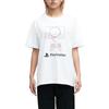 UNIQLO Loose Fit Round Neck Short Sleeve T-Shirt With Cartoon Graphic Print Unisex Tops White 455803-00