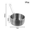 High Temperature Resistant Sauce Pan 100ML Stainless Steel Pot for Easy Use