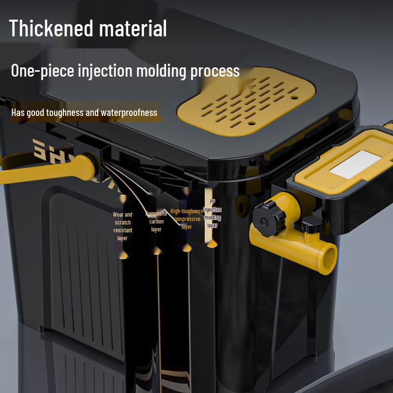 Multifunktionaler Angelkübel & Köderbox mit Sitz