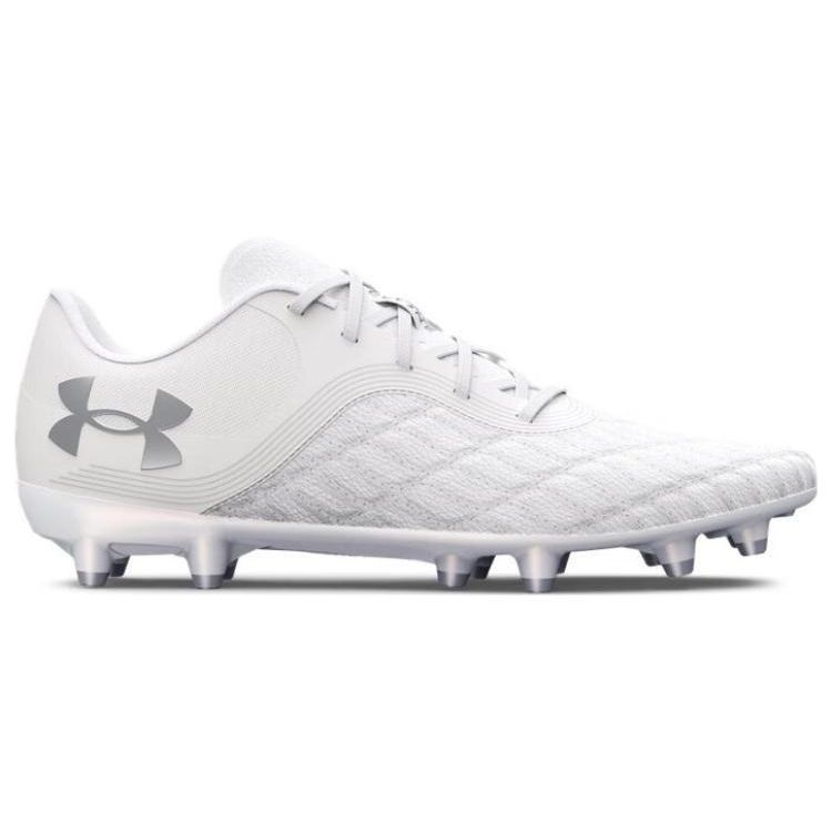 Under Armour Unisex Magnetico Pro 3 FG White Metallic Silver 3027038-100