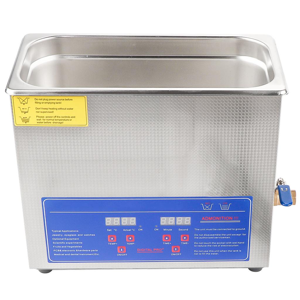 Digital Ultra Sonic Cleaner 6L Stainless Bath Timer Tank Ultrasonic Cleaning Machine