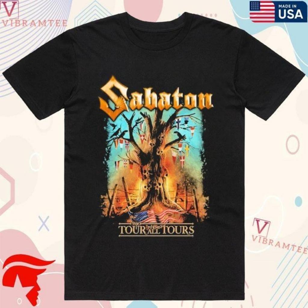 Sabaton The Tour To End All Tours 2024 Maglietta, Maglietta Unisex Tutte le Taglie