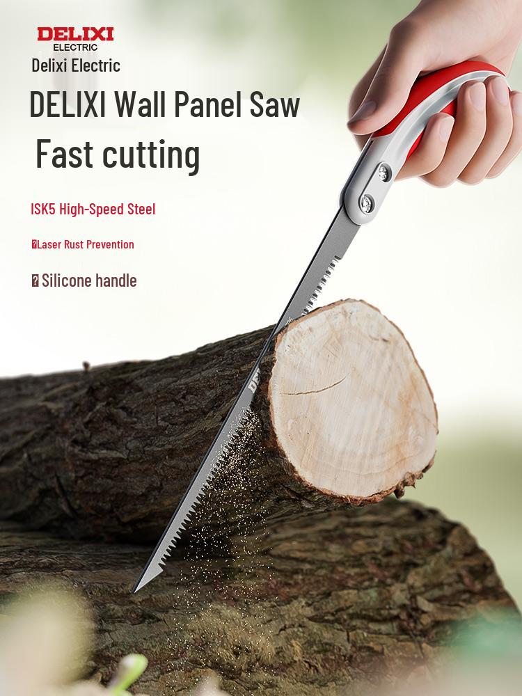 Delixi Precision Molybdenum Steel Fine Tooth Hand Saw for Woodworking and Gardening 【Delixi】Mini Wall Panel Saw