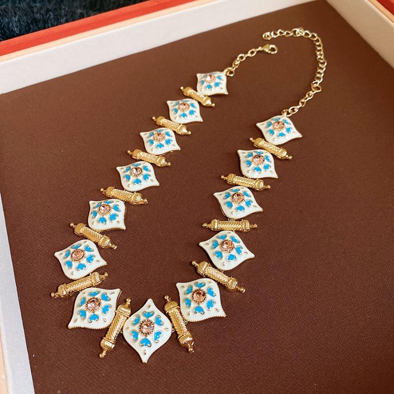 Vintage diamond-accented diamond heart bracelet, necklace, and earrings fashion jewelry set