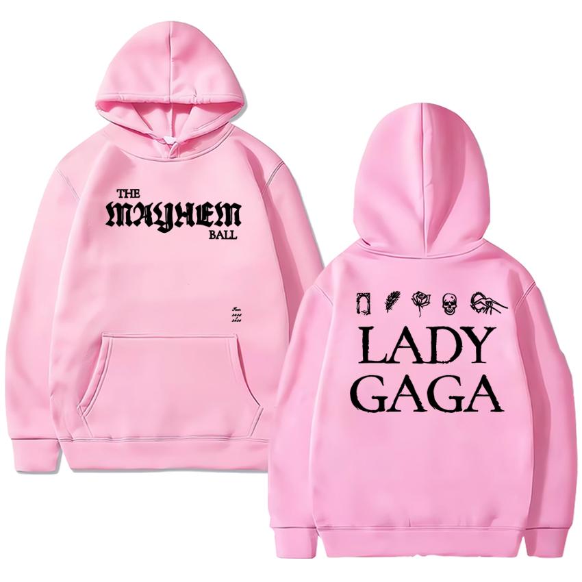 2025 New in Lady Gaga The MAYHEM Album Graphics printed Sweatshirt Autumn Winter Unisex vintage Hoodie Men women Fleece pullover