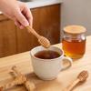 Natural Olive Wood Honey Dippers Wooden Honey Stirring Wand Multipurpose Honey Jam Syrup Scoop for Home Kitchen Breakfast Table
