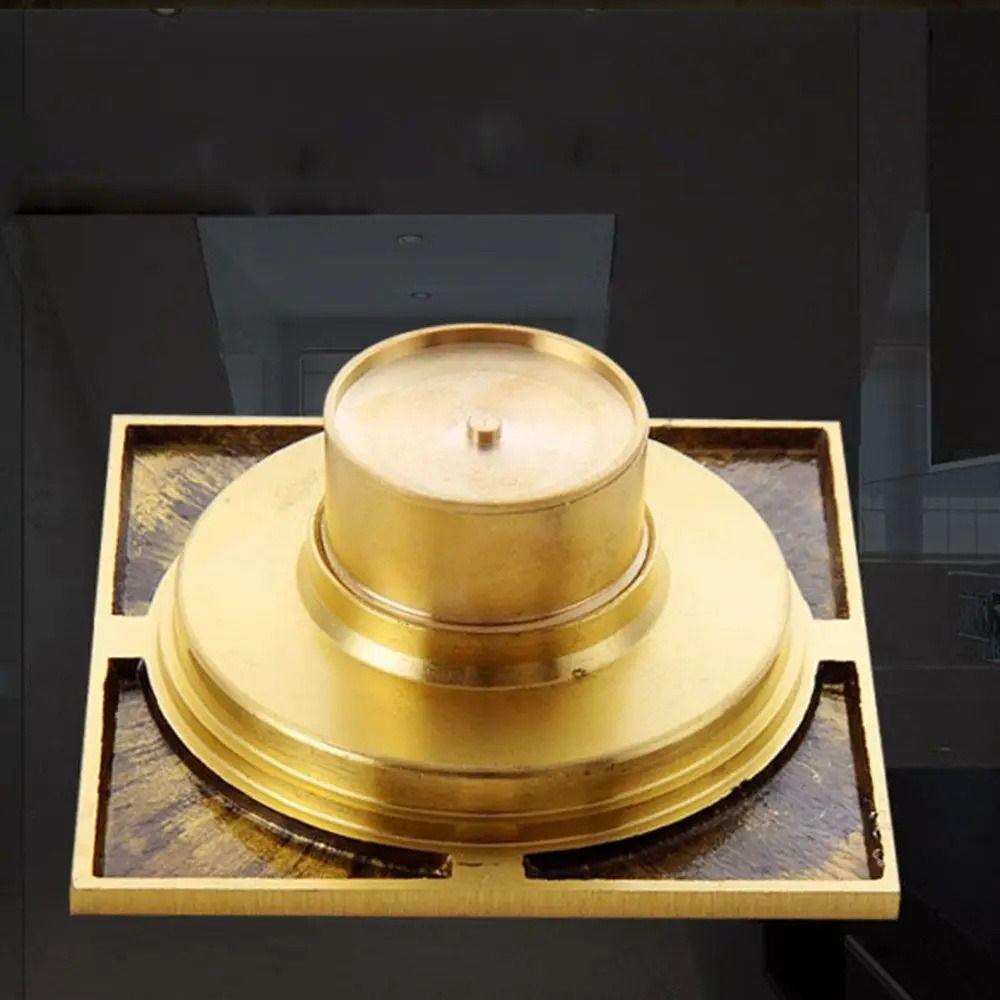 Anti-odor Square Shower Drain Removable Floor Hair Catcher Durable Floor Drains  Toilets