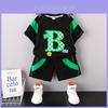 Stylish Boys Summer Outfit Set 2024 Trendy Short Sleeve T-shirt And Shorts Combo For Ages 3 To 8
