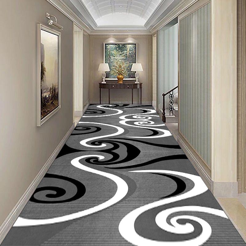 Tappeto Runner Geometrico Stile Nordico per Corridoio Antiscivolo Facile da Pulire Tappetino per Ingresso Tappeti per Ingresso Domestico Tappeto Personalizzato per Scale