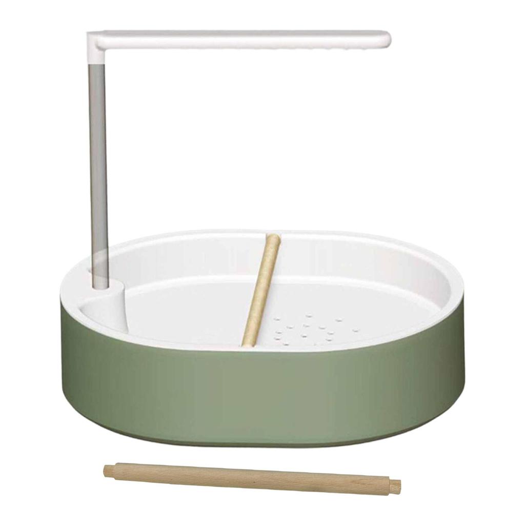 Parrot Bathtub Cage Accessory,Bathing Tub Container,Adjustable Pump Bird Automatic Bath Shower Toy for Budgie Lovebird