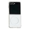 Original Transparent PC Magnetic Charging Slim Case For Samsung Galaxy Z Flip 7FE 6 5 4 3 5G Four Corner Enhance Anti-Drop Cover