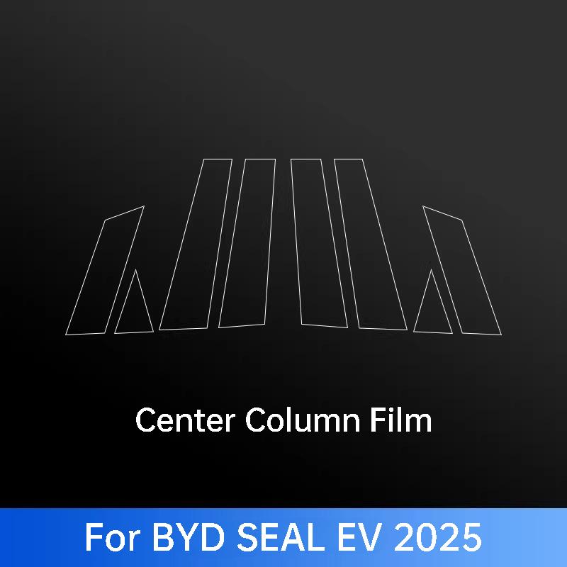 For BYD Seal U Qin L Plus Seal 6 Han EV DM-i ATTO 2 3 8 Sealion 5 6 7 8 Car Pillar B Protective Film Exterior Accessories