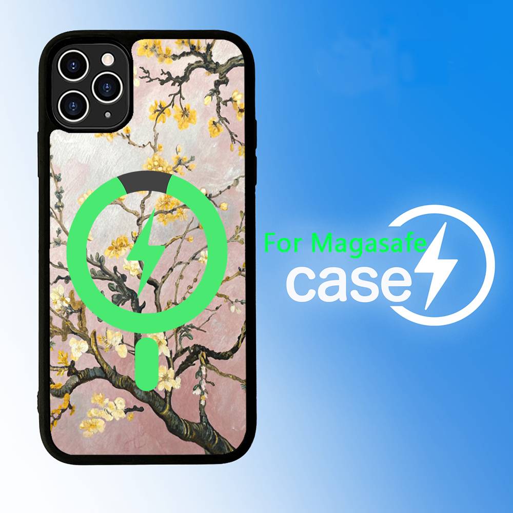 Art Vincent Van Gogh For Magsafe Magnetic Phone Case for iPhone 17 16 15 14 13 12 11 Plus Pro Max PC+TPU Cover