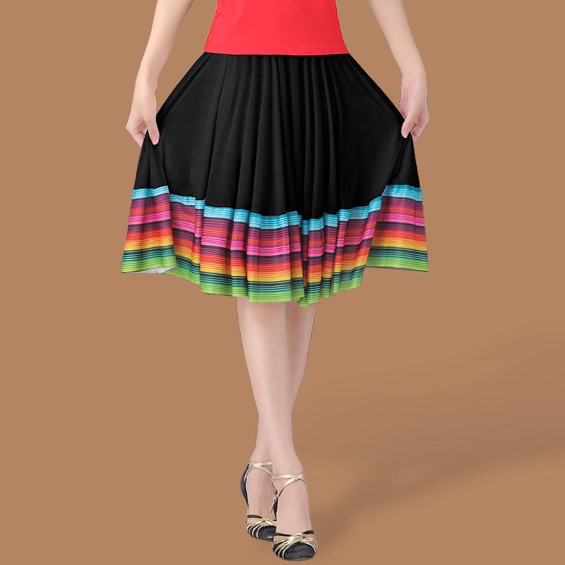 2026 Damen-Ballsaal-Tanzrock für Frauen mittleren Alters und Seniorinnen mit weitem Saum