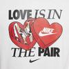 Nike Sportswear Letter Print Pattern Ribbed Crew Neck Knit Short Sleeve T-Shirt Kids Tops White FN9639100