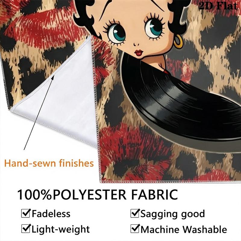 betty boop Wall Tapestry Aesthetic Wall Hanging Printed Fabric Blanket Decorative Tapestries for Bedroom Living Room Home Decor