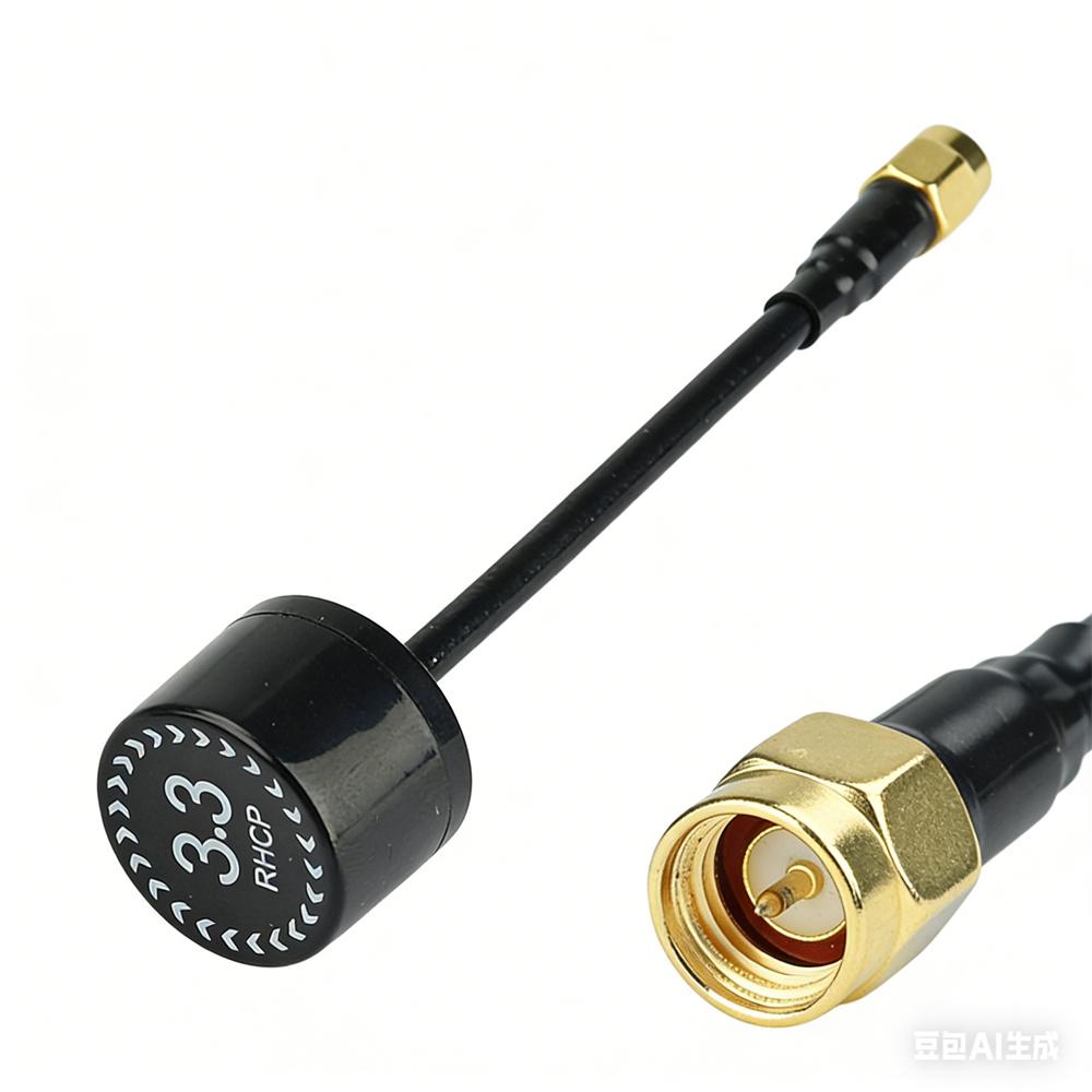 3.3G 50W VTX Transmitter FPV Image Transmission Antenna 4.5dBi Gain SMA Antenna For RC Long Rang Racer Drone Cover 3250-3350MHz
