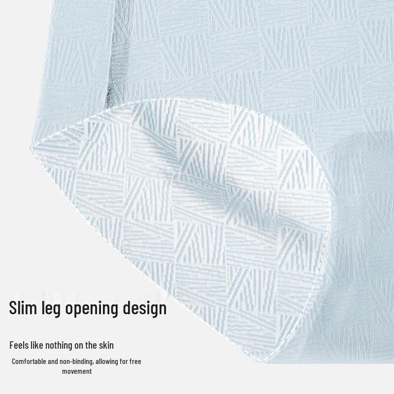 MaoRen Women's Ice Silk Seamless Cool-Touch Briefs (4-Pack)