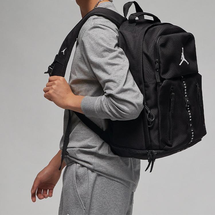 New Jordan Polyester Backpack Regular Unisex Black FJ6807-010