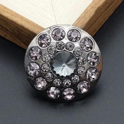 1pcs Handmade Decorative Rhinestone Metal Buttons for Sewing On Fur Coats Garment Accessories