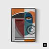 Modern Figure Abstract Geometric Canvas Painting Contemporary Art Poster Print Faces Wall Art Picture for Living Room Home Decor