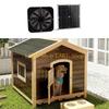 L8RE Monocrystalline Solar Panel Greenhouses Ventilation Pet House Exhaust Fan