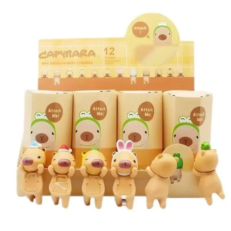 Niedliche Capybara Serie Hippers Ernte Blindbox Niedliche Hippie Puppe Trendige Auto Handy Ornamente S Engel Spielzeug Blindbox