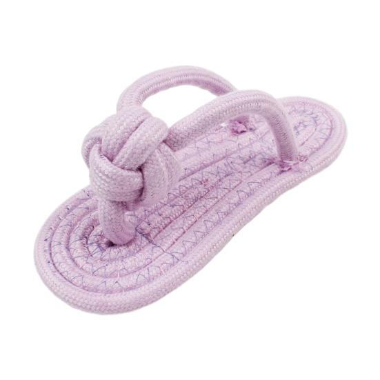 Yousheng Rope Flip-Flop Pet Toy Cotton Rope Dog Chew Toy Slipper Shape Puppy Teething Toy for Dogs Teeth Cleaning And Boredom Relief