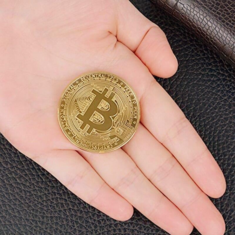 Bitcoin Idea Art Collection Gold-Bitcoin-Gedenkrunde, Sammler-Gedenkmünzen, Gedenkmedaille