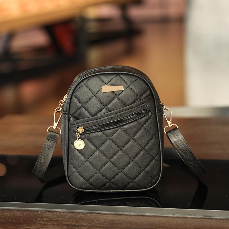 Women's Bag, Rhombus Women's Bag, Casual Backpack, Small Schoolbag, Shoulder Crossbody Mobile Phone Bag, and a Small Bag.