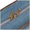 Lee Symbole Mini Shoulder Denim x Faux Blue Bag, Leather, 320-3264,
