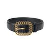Retro simple chain square buckle women's belt fashionable versatile dress coat decorative belt women's belt