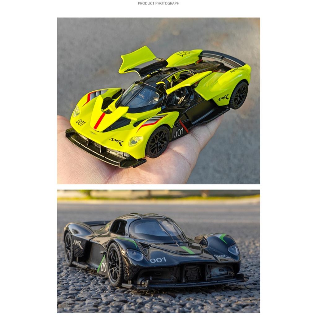 1/32 Aston Martin Valkyrie Modelo de Coche Deportivo de Aleación Adorno Juguete Modelo de Coche Deportivo de Aleación Adorno Juguete