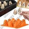 Reusable Halloween Ghost Chocolate Molds Non-Stick Flexible 3D Ghost Silicone Mold Easy To Clean 9-cavity Ghost Ice Mould