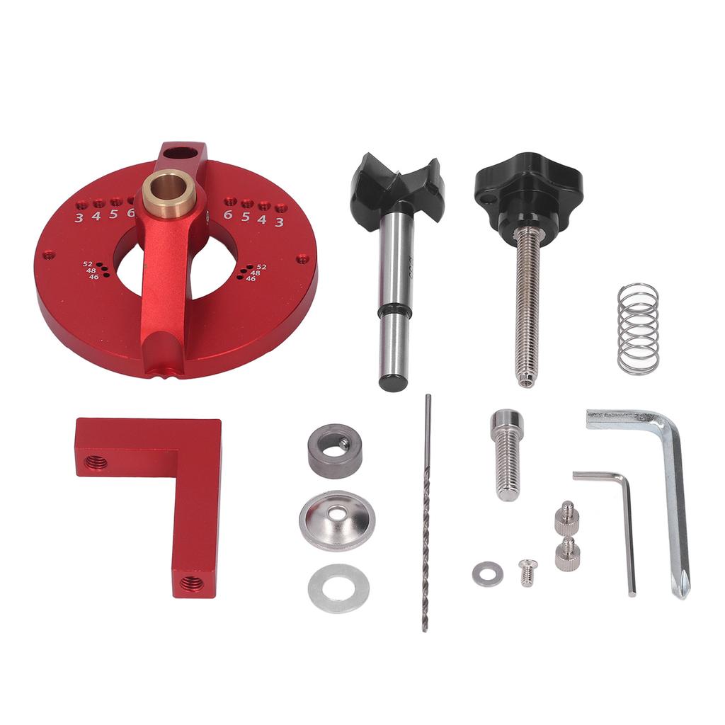 Hinge Drill Locator High Hardness Precise Hinge Hole Jig Practical Woodworking Hole Punch Jig Tool