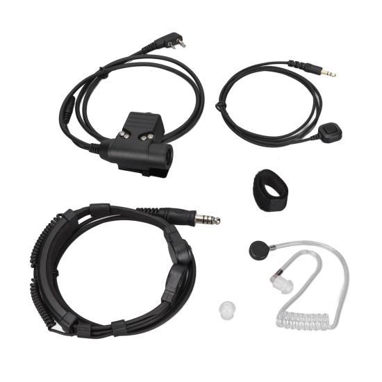 

U94 PTT с пальцевым микрофоном PTT + 7,1 мм выдвижная гарнитура для управления горлом для Icom V8 V80 V82